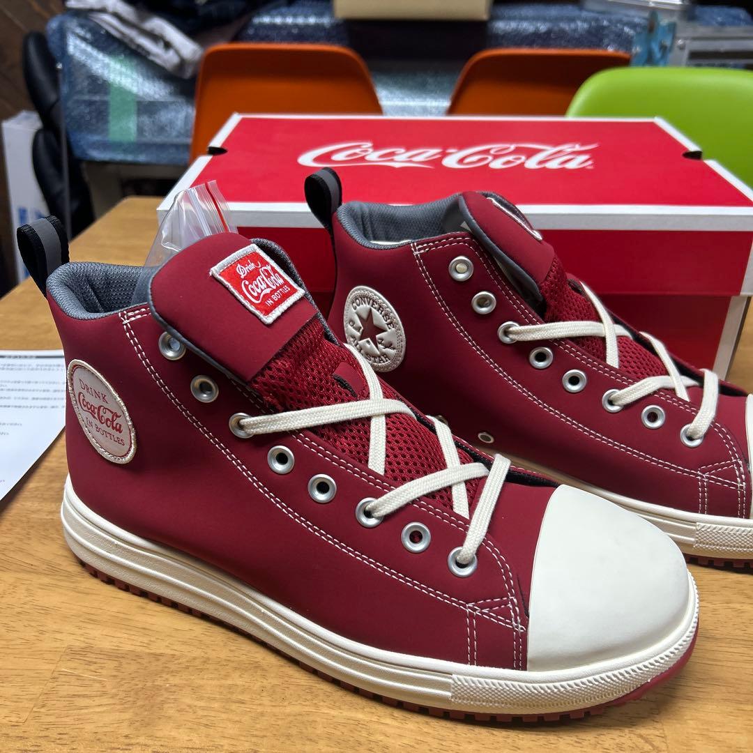 converse 安全靴　27cm Coca-Colaコラボ 赤 ハイカット