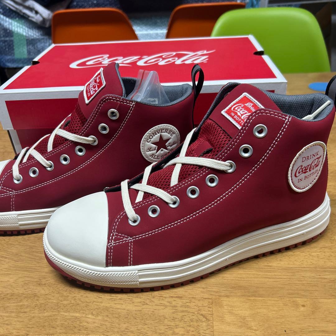 converse 安全靴　27cm Coca-Colaコラボ 赤 ハイカット