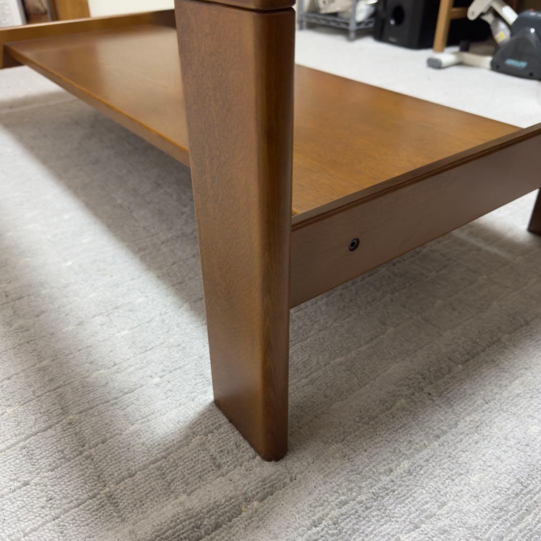B045 karimoku カリモク センターテーブル ガラストップ レトロ - メルカリ