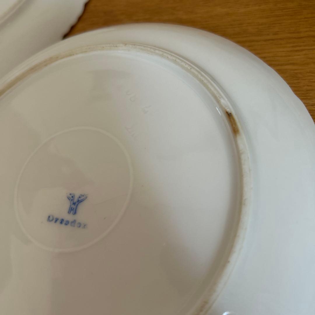 【ドレスデン】Ornamental 花柄リボン皿 6枚セット