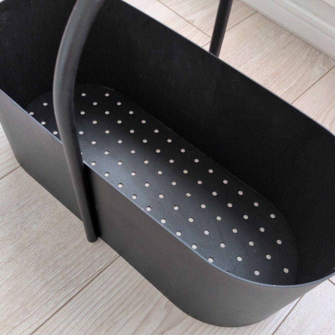 （金）価格！ほぼ未使用✮ファームリビング、黒、収納