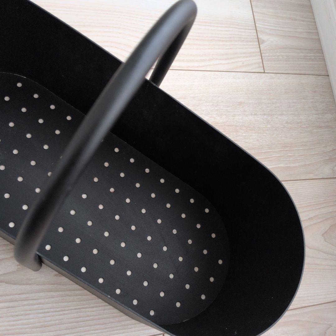 （金）価格！ほぼ未使用✮ファームリビング、黒、収納