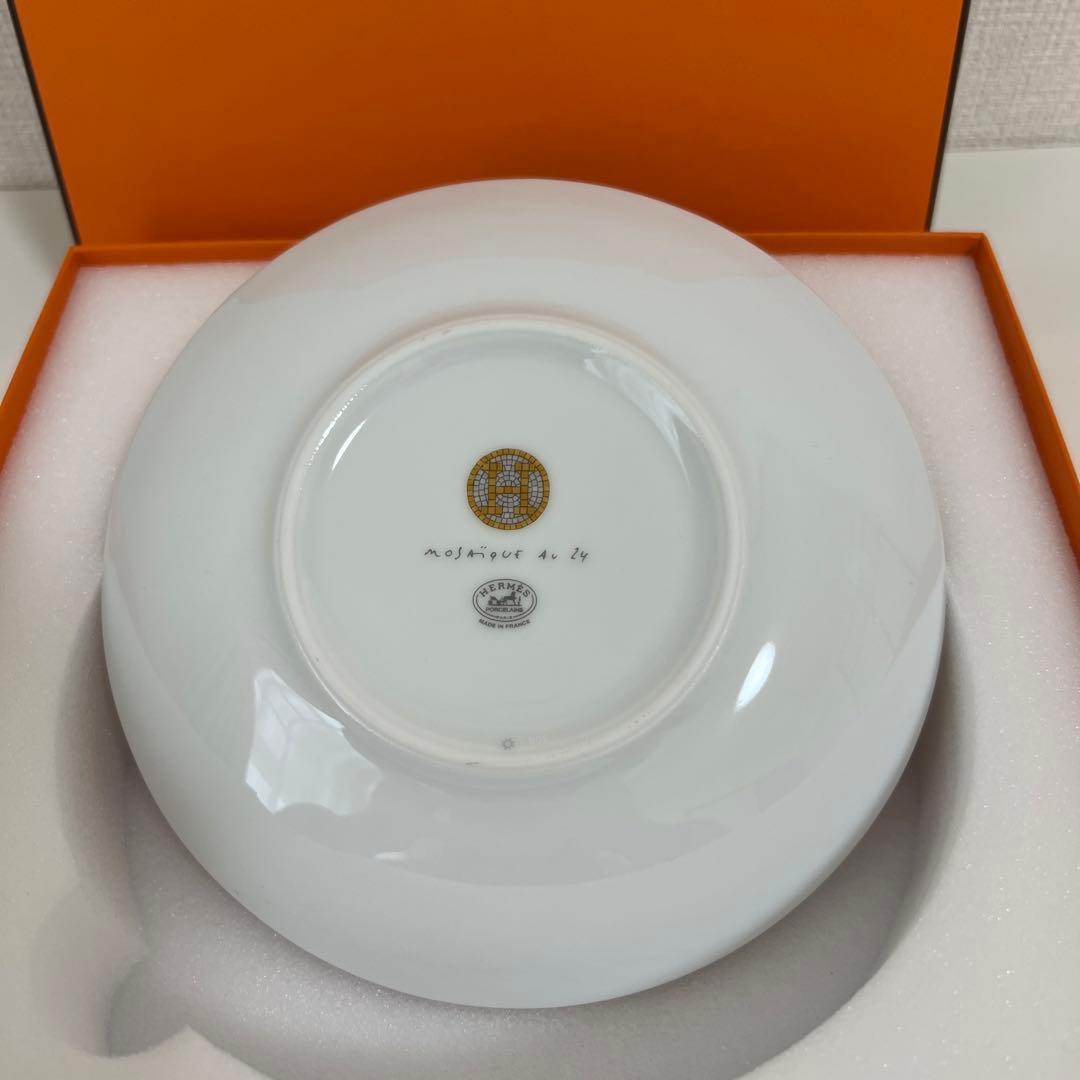 新品未使用　エルメス　パンプレート　モザイク　ゴールド　16㎝　2枚組