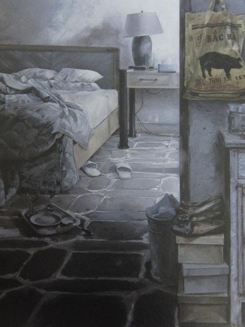 高橋雅史、【Suicide】、希少な額装用画集より、新品額装付、状態良好