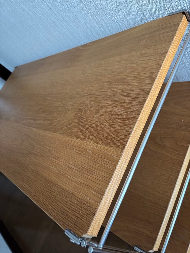 無印良品 ステンレスユニットシェルフ オーク材 幅84cm