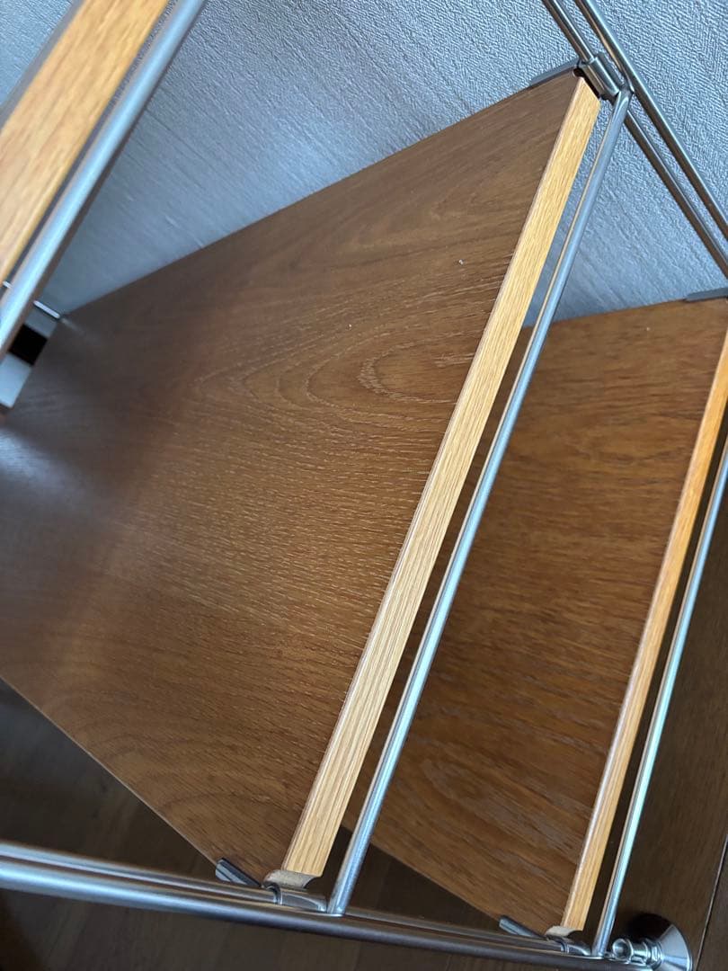 無印良品 ステンレスユニットシェルフ オーク材 幅84cm