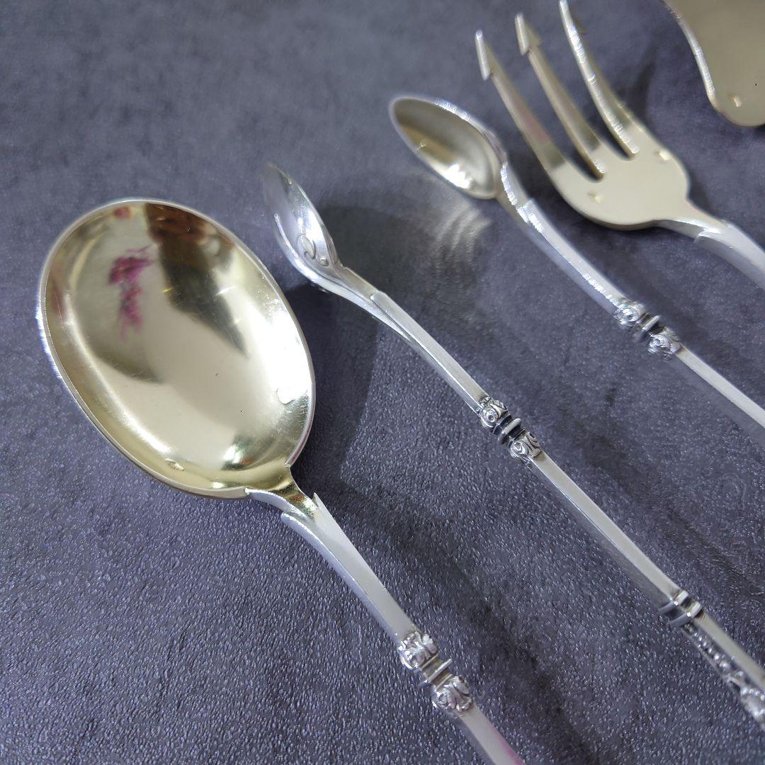 カルディヤック ルネサンス ルネッサンス デザートサーバー 4点 ヴェルメイユ