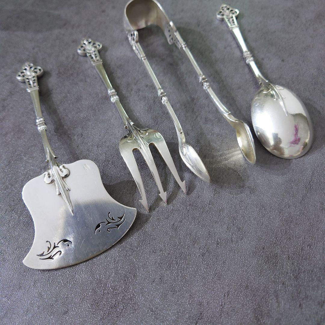 カルディヤック ルネサンス ルネッサンス デザートサーバー 4点 ヴェルメイユ