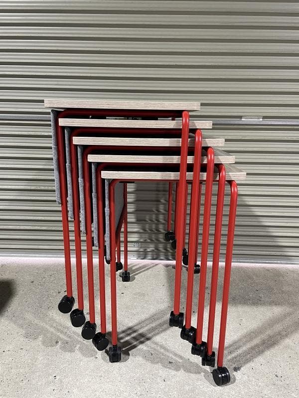 美品】オカムラ スプリント MT40AB MHF9 5台 スタッキングテーブル