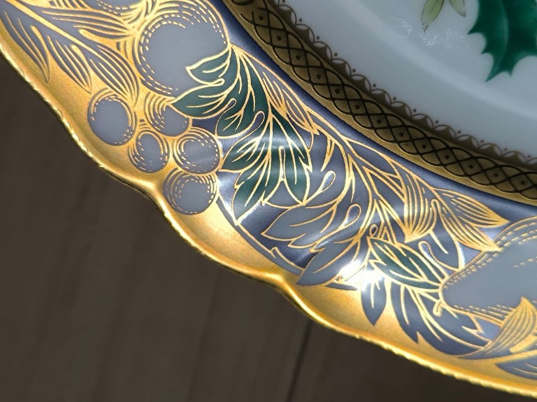 ノリタケ 限定品プレート 2000 ハチドリ 青い鳥 陶器 金彩 - メルカリ