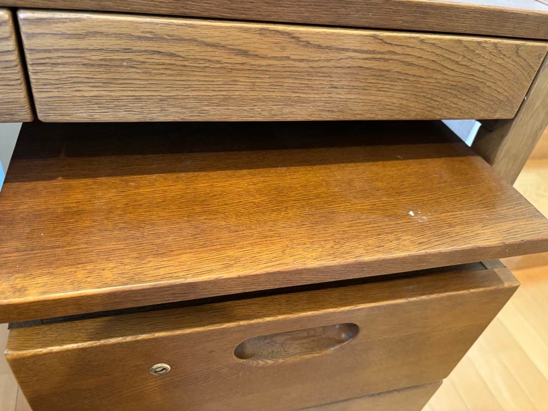 【価格等応相談】木製ブラウンデスク 浜本工芸