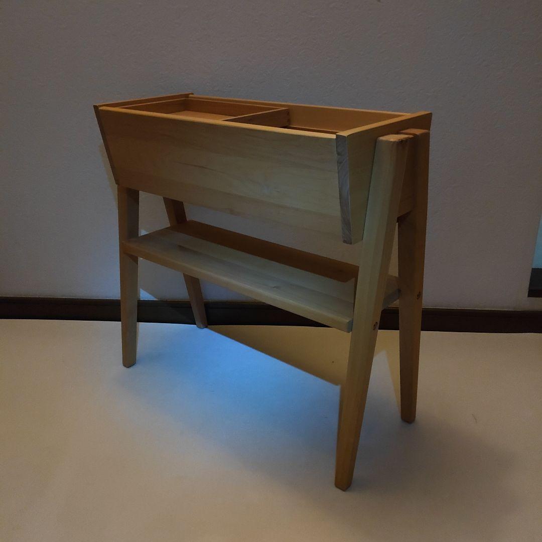 天然木 サイドラック シェルフ 棚 サイドテーブル マルチサイドラック