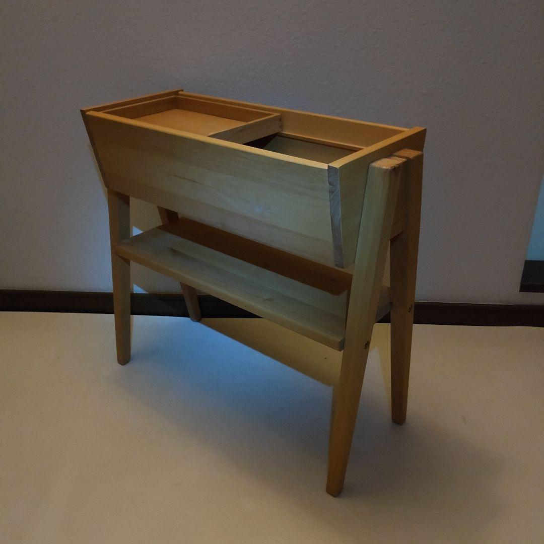 天然木 サイドラック シェルフ 棚 サイドテーブル マルチサイドラック