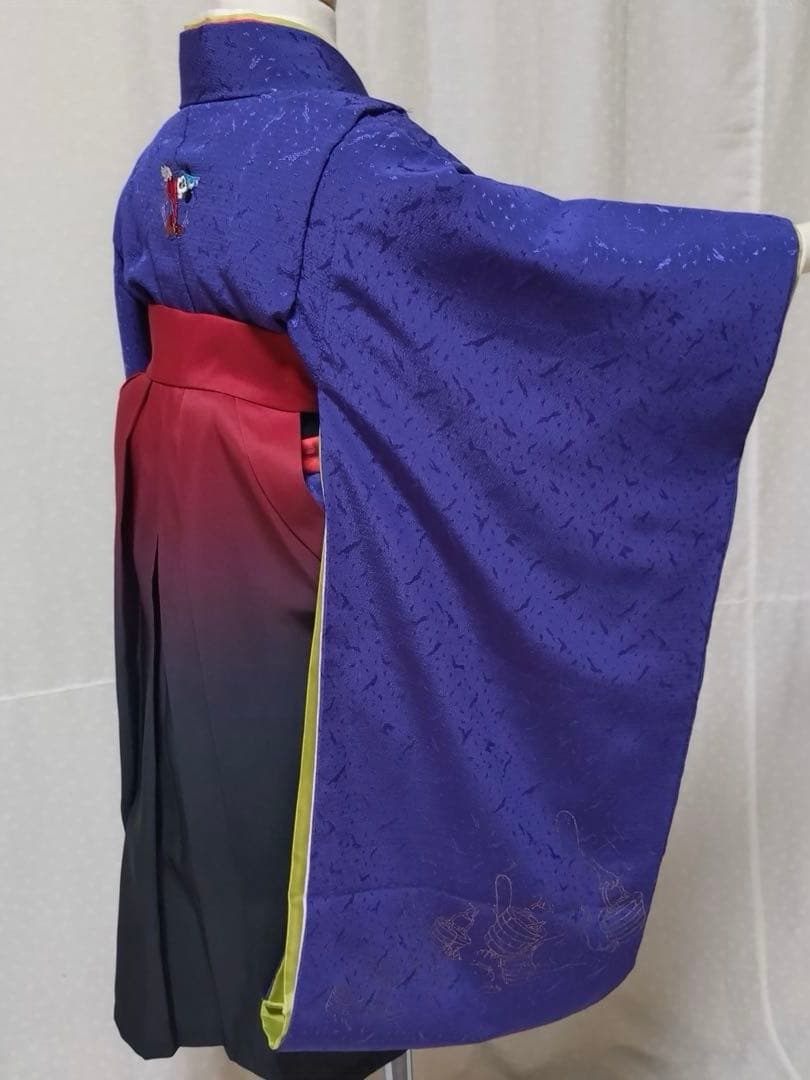 七五三　3歳　ディズニーミッキー着物　袴　小物セット