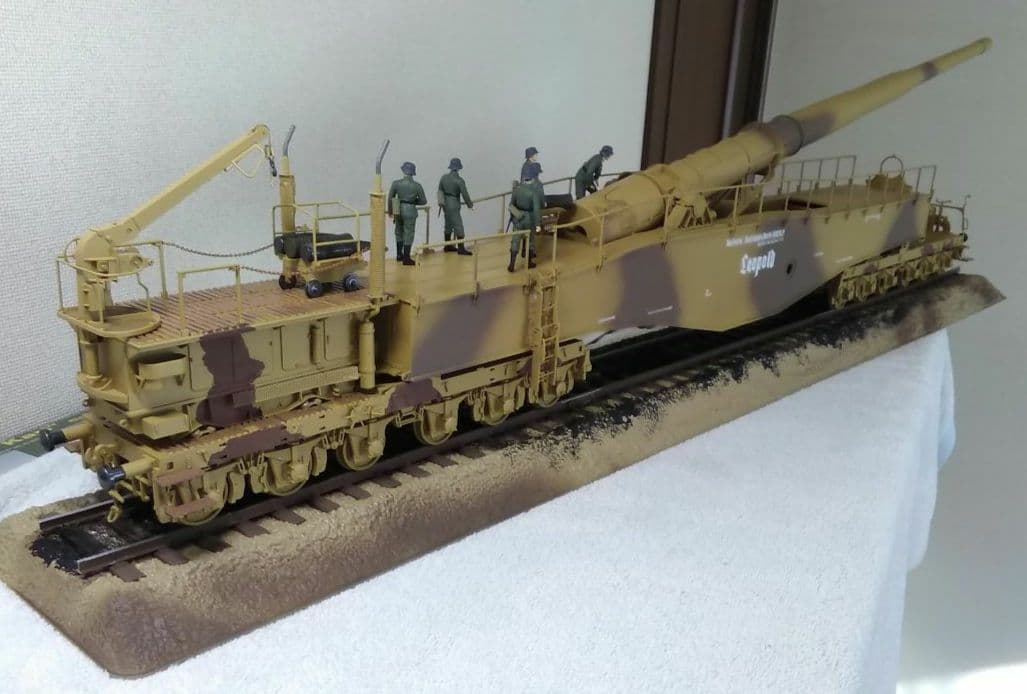 《手渡し限定》ドラゴン1/35 ドイツ列車砲レオポルド【完成品】