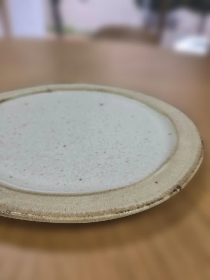 美濃焼　カネコ小兵　土ものマット丸々大皿　シロン2枚セット