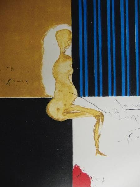 池田 満寿夫、受胎告知、希少な額装用画集より、美品、新品額装付