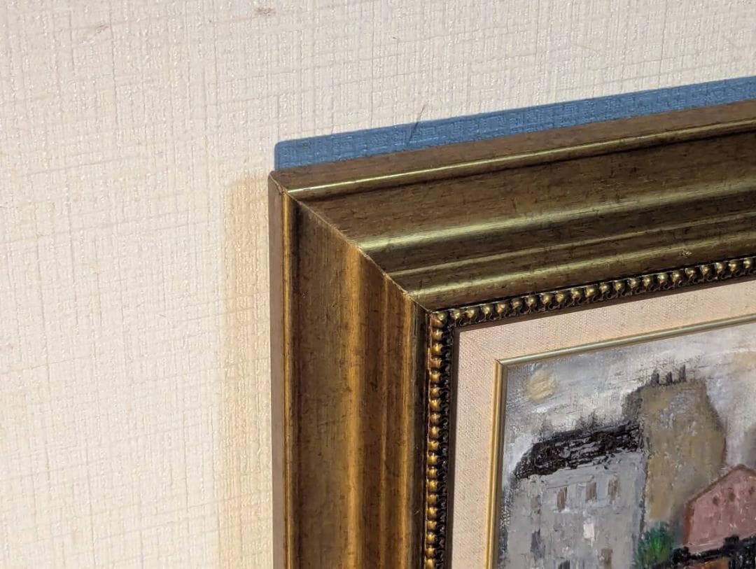 真作】絵画 大澤喜一 油彩3号 川沿いの風景 パリの街並み W162 - メルカリ