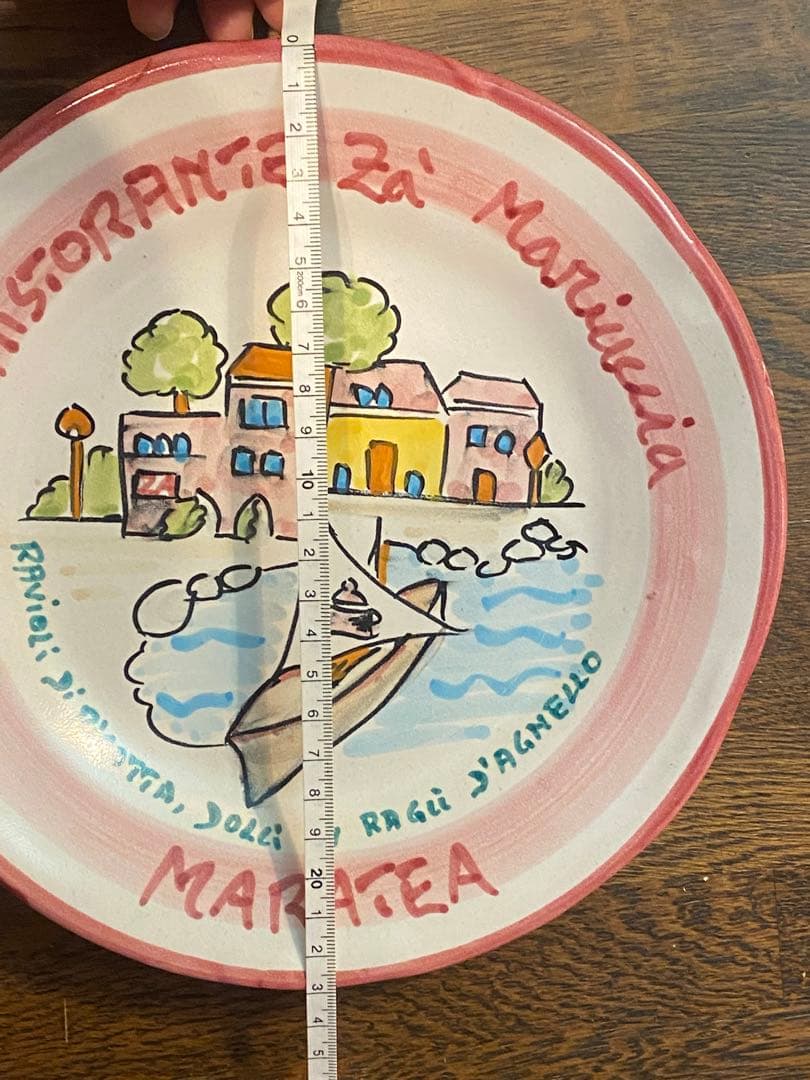 ブオンリコルド　イタリア製絵皿　マラテア 1991年　　　　　#70