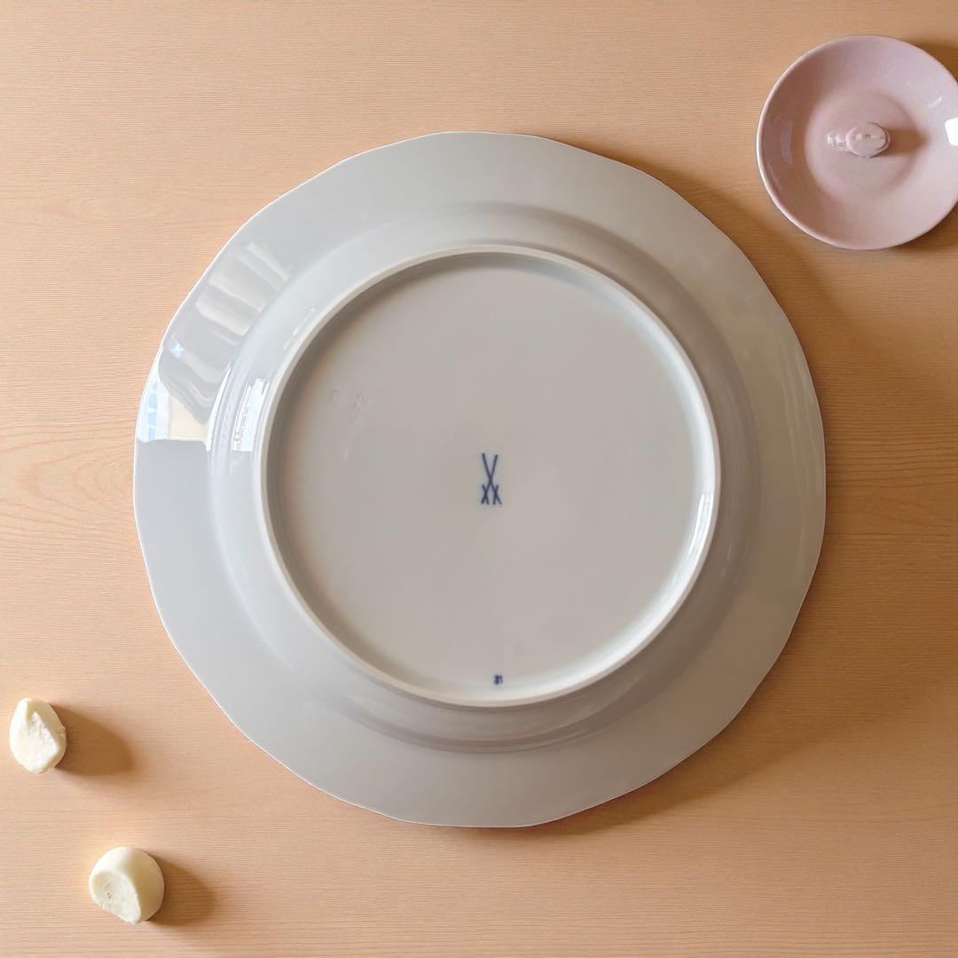 新品未使用☆Meissen ブルーオニオン プレート20cm 2枚セット 美品