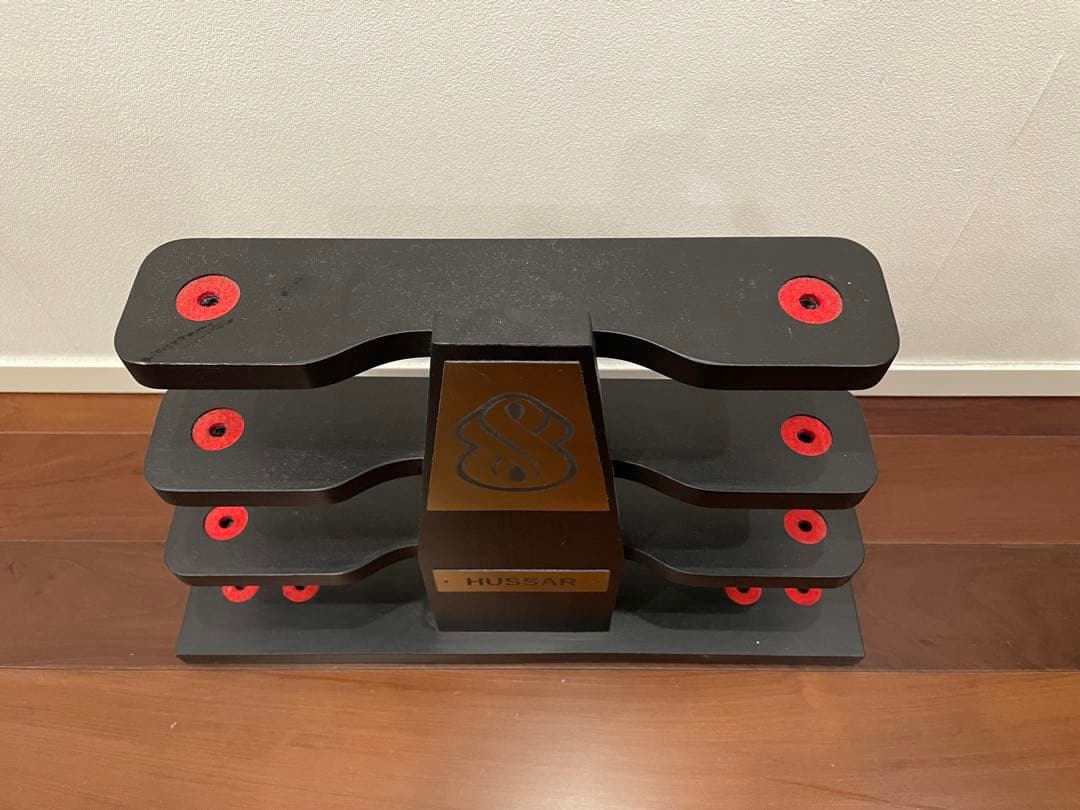 【希少・非売品】HUSSAR 木製　アトマイザースタンド 4段