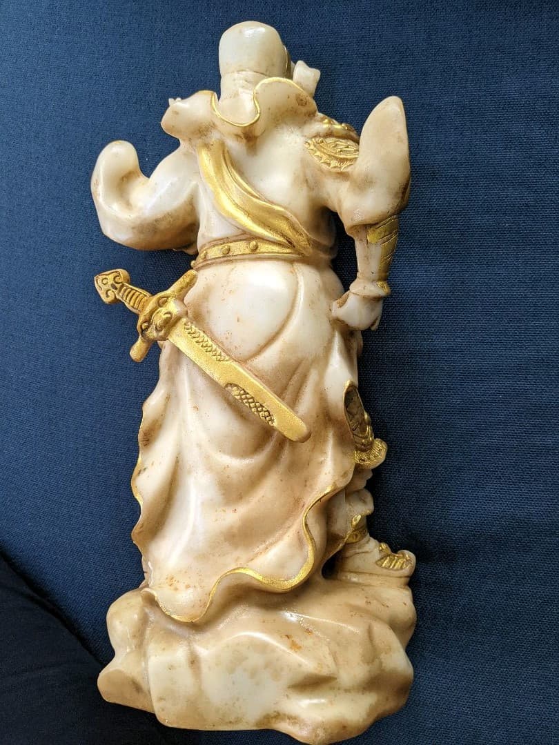 関羽かんう像 三国志 縁起物 財運 骨董品