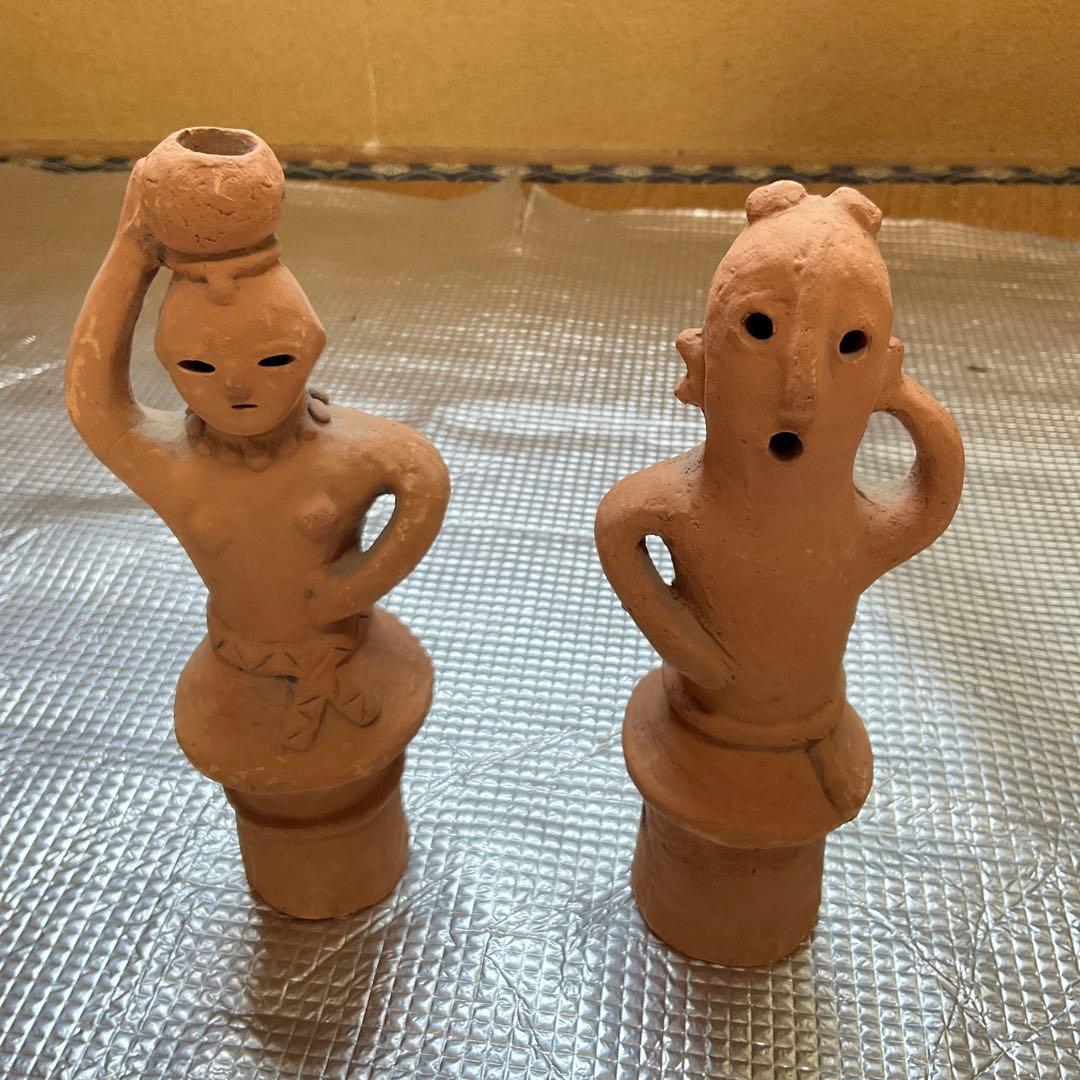 埴輪　五体セット　バラ売り不可　【昭和時代に集めた物です。昭和レトロ】