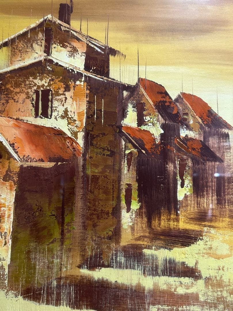 絵画 油絵 油彩画 風景画 美術品 芸術 インテリア アート