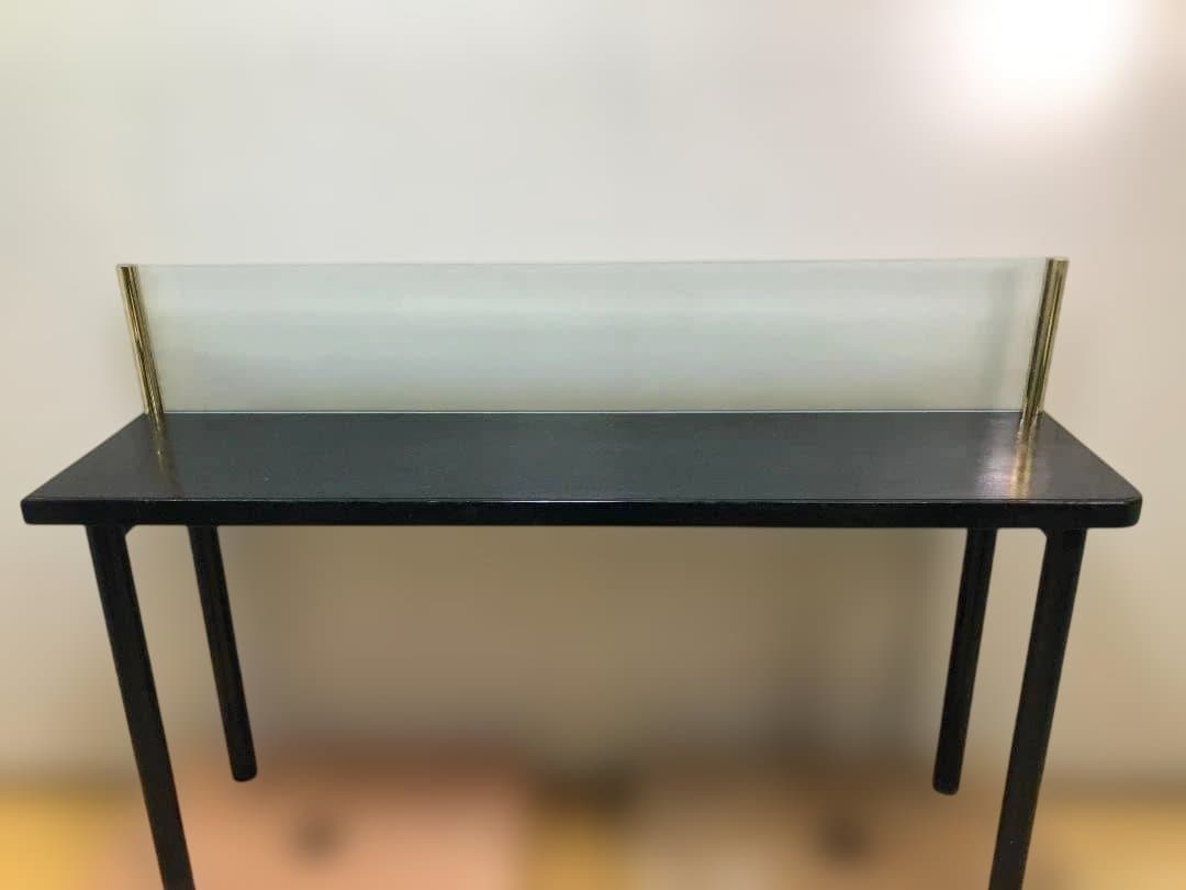 【送料無料】店舗什器 ハイカウンター テーブル ガラス間仕切り 251109