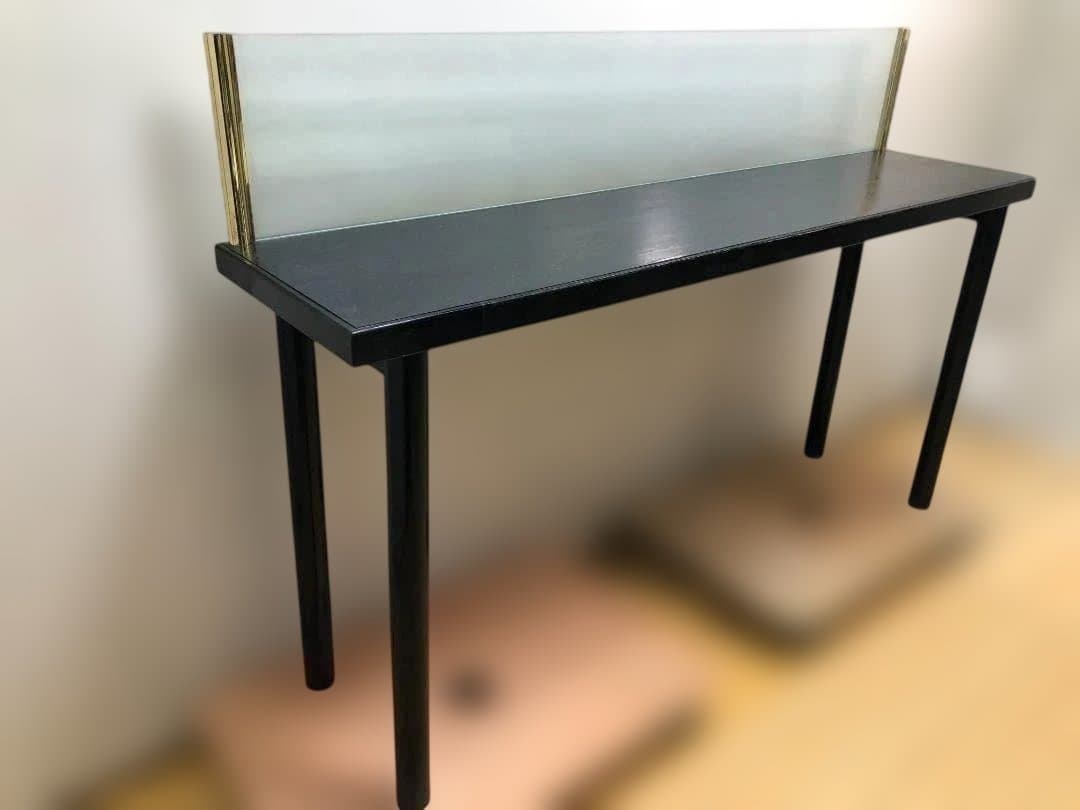 【送料無料】店舗什器 ハイカウンター テーブル ガラス間仕切り 251109