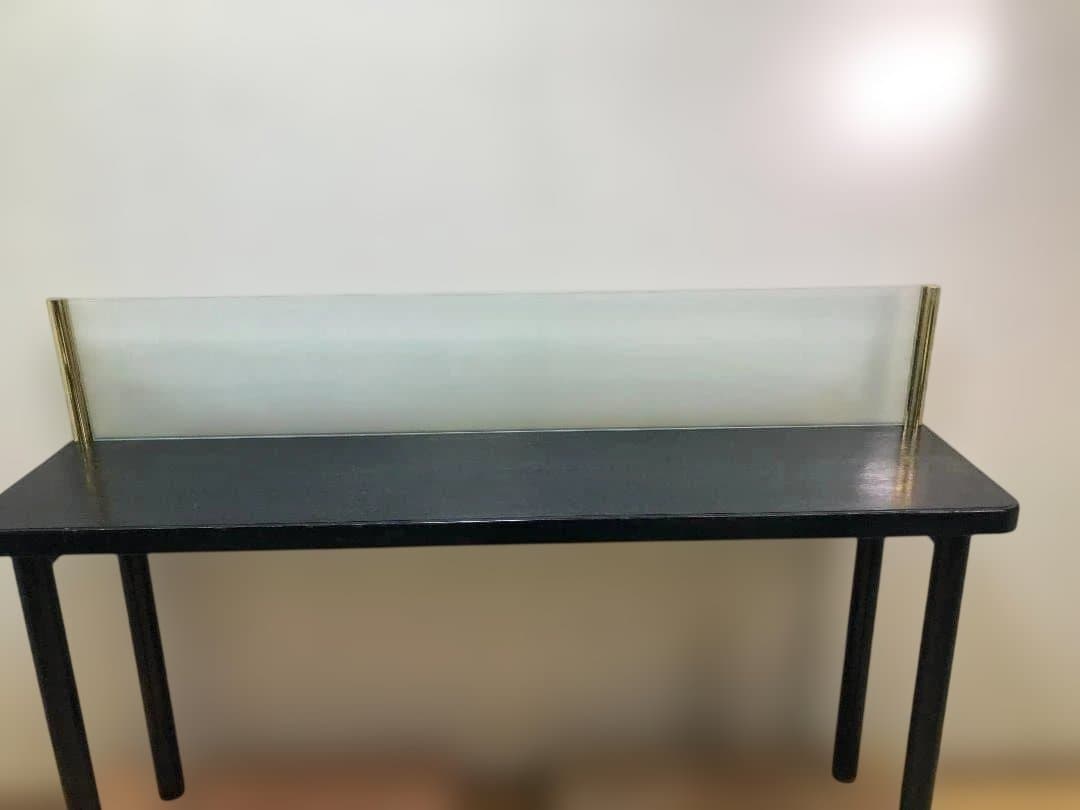 【送料無料】店舗什器 ハイカウンター テーブル ガラス間仕切り 251109