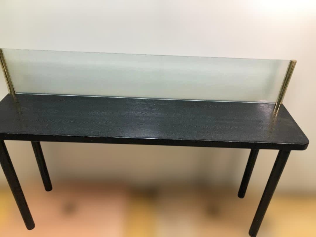 【送料無料】店舗什器 ハイカウンター テーブル ガラス間仕切り 251109