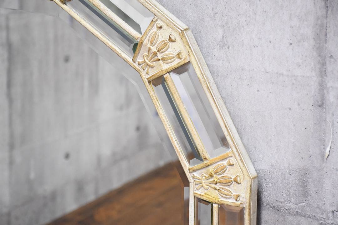 EGC88 イタリア製 チェリーニ・ジョヴァンニーニ ウォールミラー 木彫刻