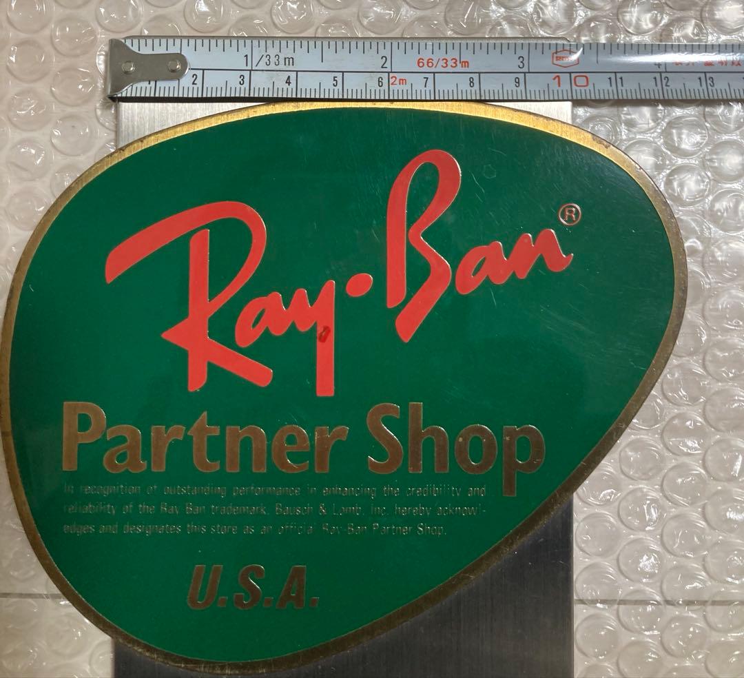 レイバン 当時物 ショップ プレート 看板