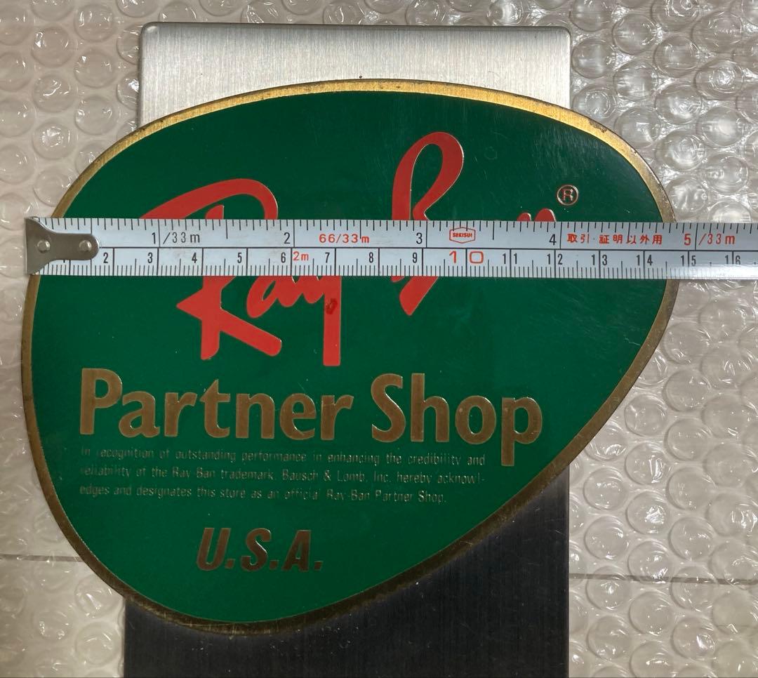 レイバン 当時物 ショップ プレート 看板