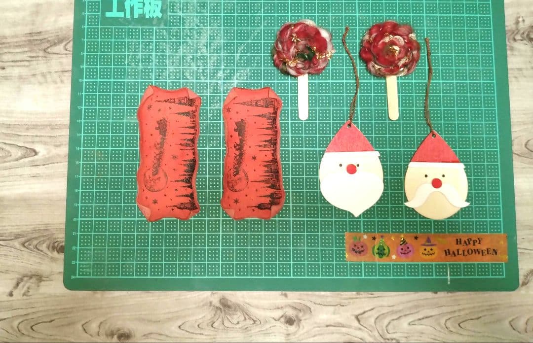 Ａタイプ　クリスマスバージョン　引き揃え糸リメ缶タグセット