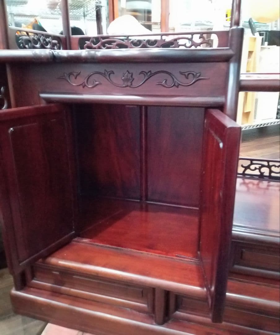 【北九州市・福岡市限定】飾り棚　唐木【配達に設置込み】