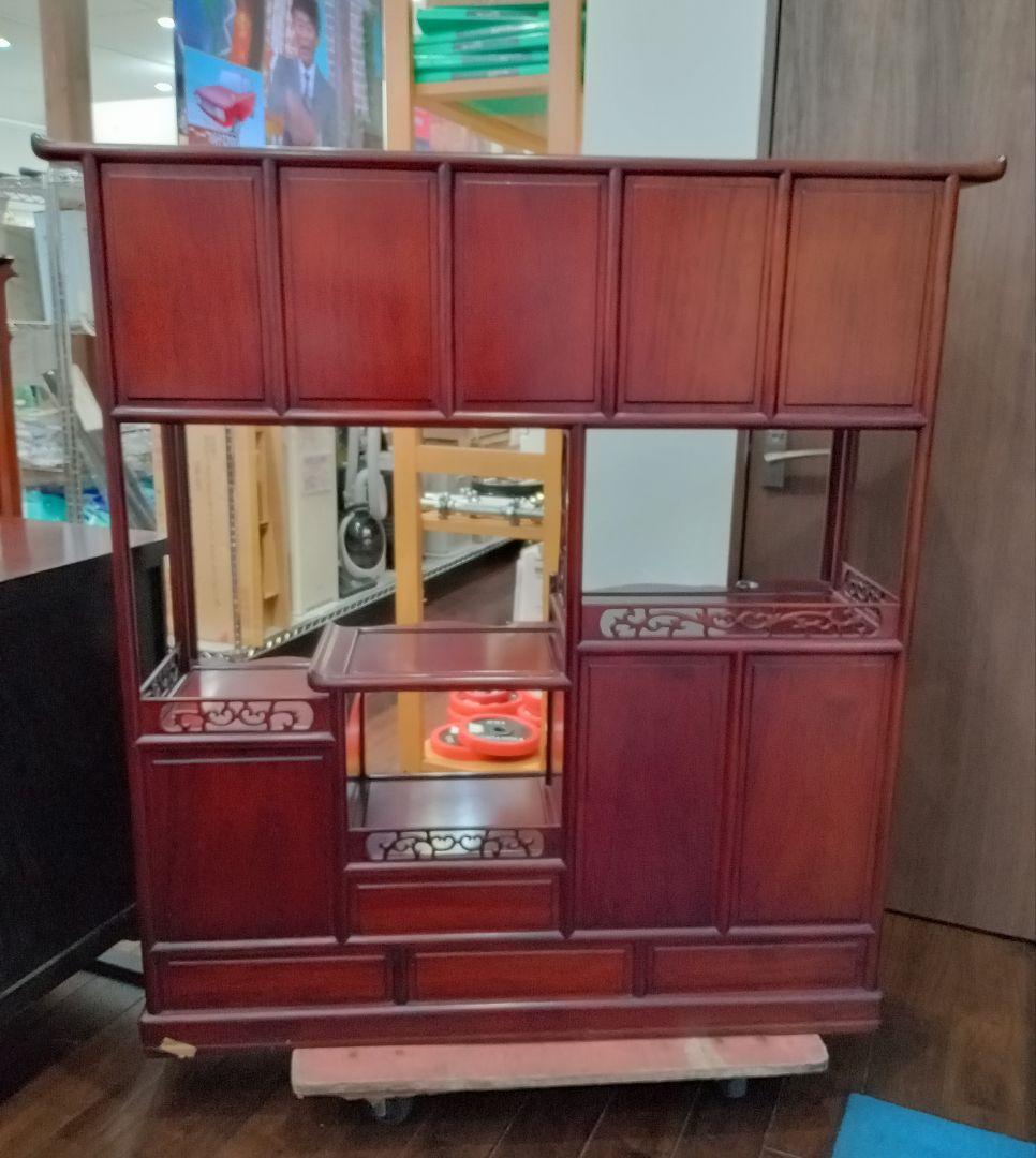 【北九州市・福岡市限定】飾り棚　唐木【配達に設置込み】