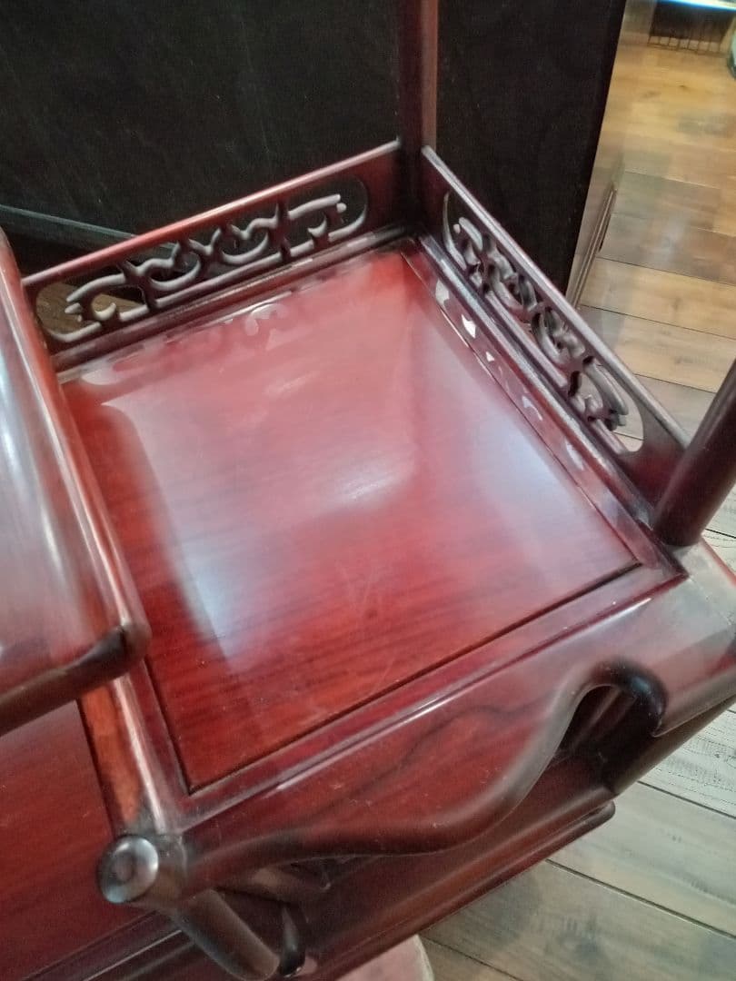 【北九州市・福岡市限定】飾り棚　唐木【配達に設置込み】