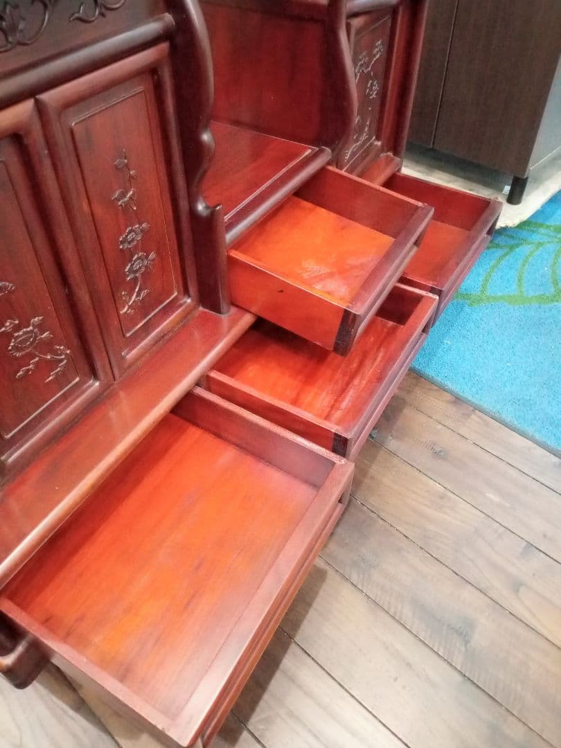 【北九州市・福岡市限定】飾り棚　唐木【配達に設置込み】