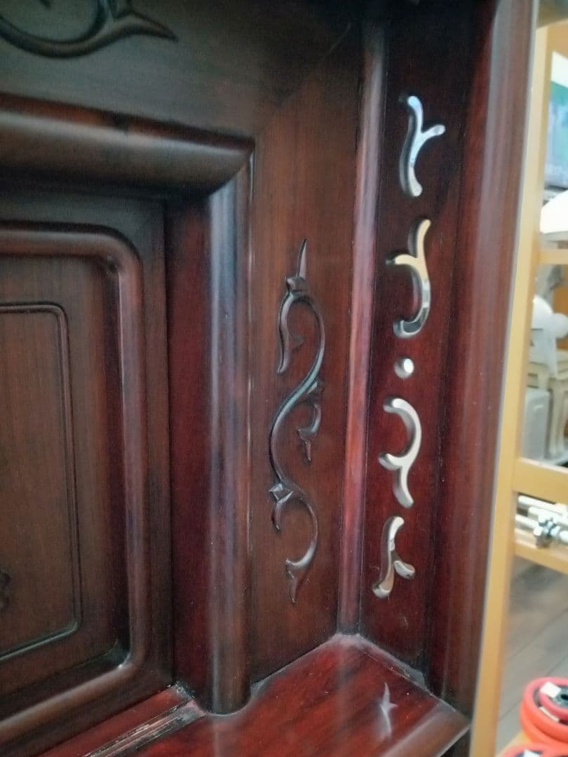 【北九州市・福岡市限定】飾り棚　唐木【配達に設置込み】