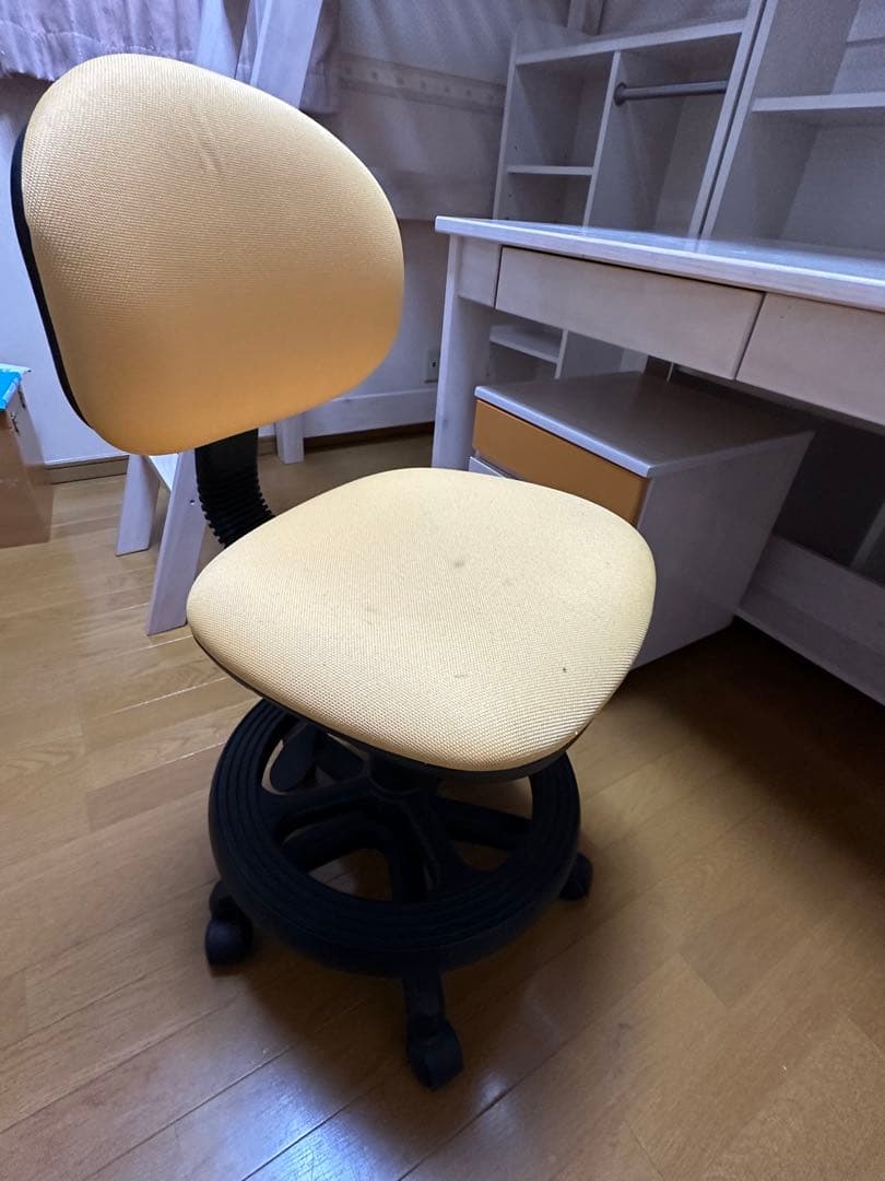 ☆引き取り限定☆ホワイトロフトベッド・デスクセット