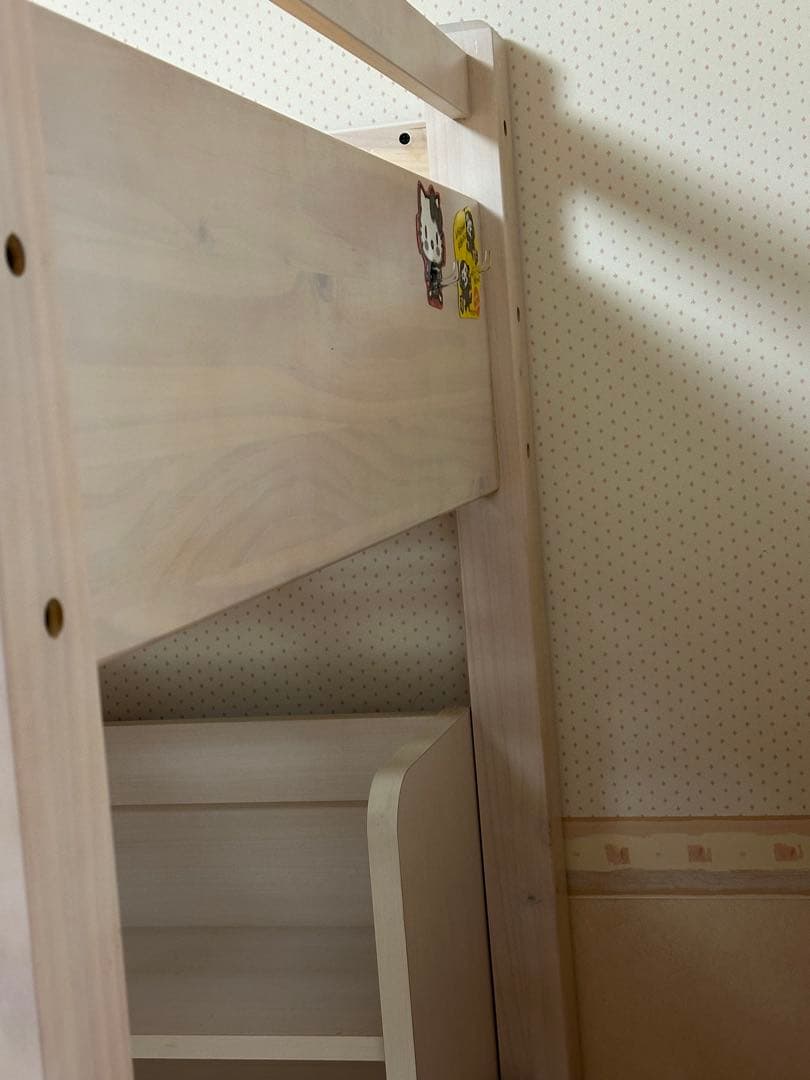 ☆引き取り限定☆ホワイトロフトベッド・デスクセット