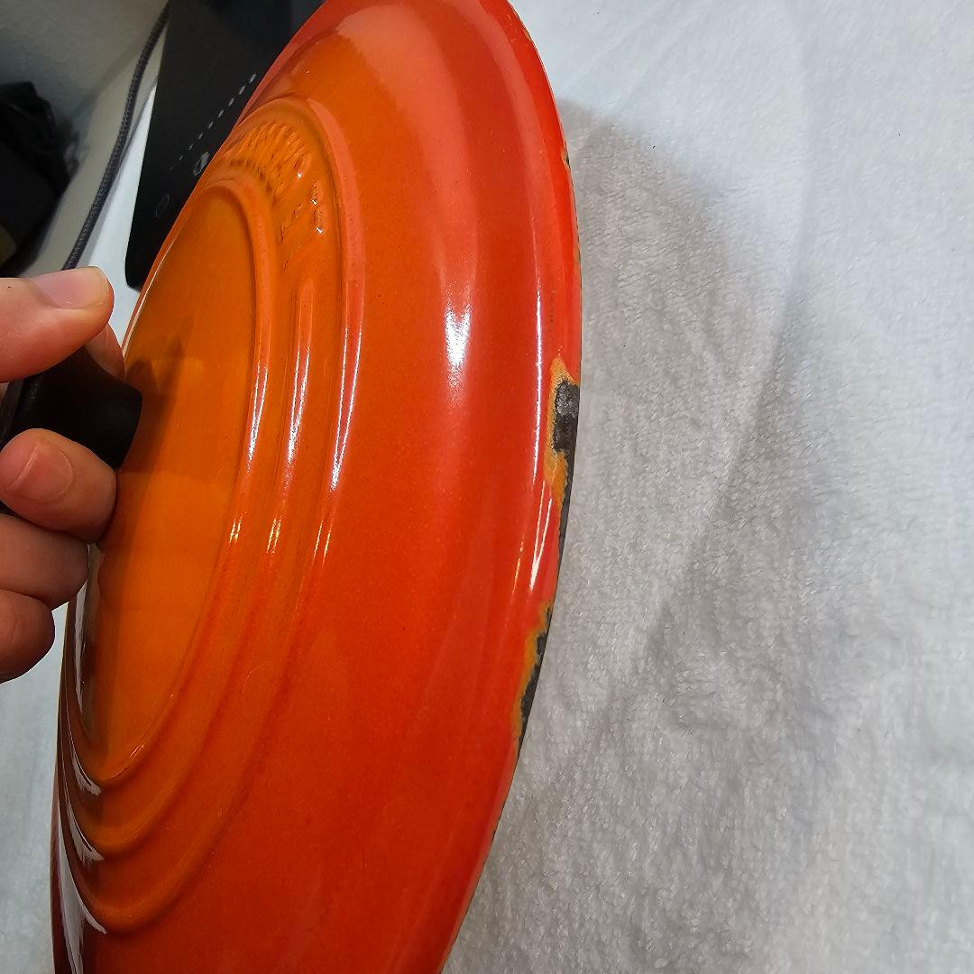 Le Creuset ル・クルーゼ オーバル両手鍋 オレンジ 25cm