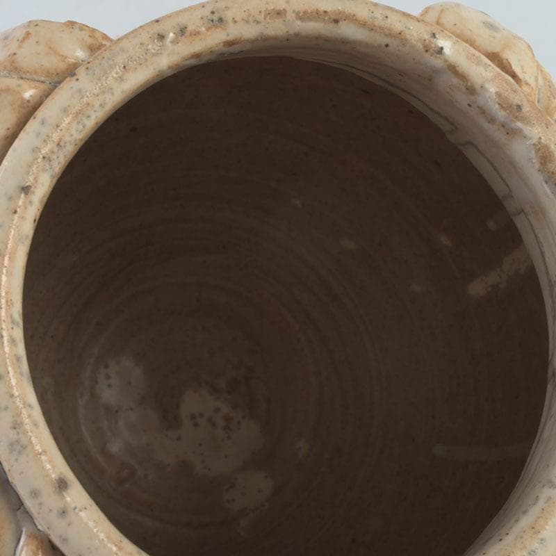 中国 磁州窯 鉄絵 花草文 高麗水指 共箱 V 9891A - メルカリ