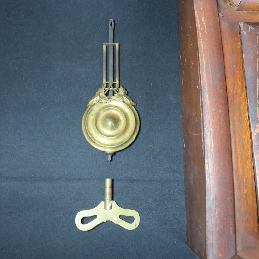 柱時計 REGULATOR TAKANO 振り子 ネジ巻 ジャンク 木製 レトロ