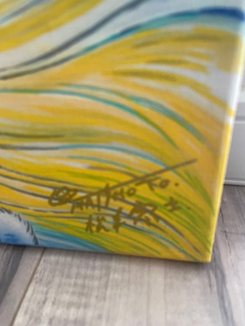 F4号 手描き油彩 松本零士 銀河鉄道999 模写　メーテルレジェンド絵画サイン