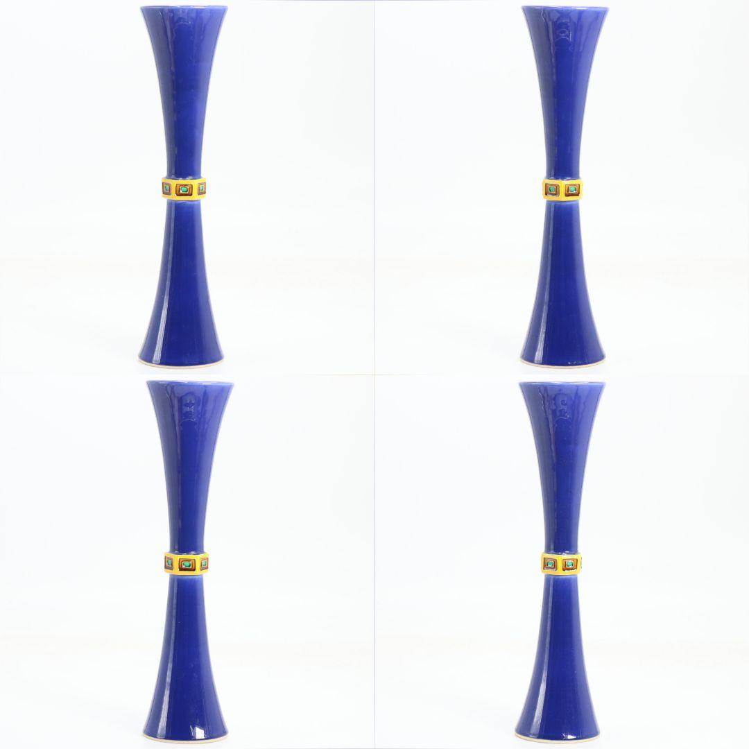 中村翠嵐作 交趾焼 尊式花入 花瓶 花生 花器 共箱 M1026 - メルカリ