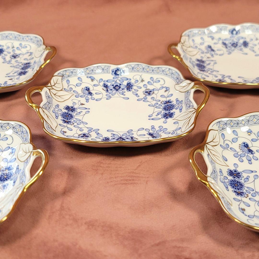 NARUMI ナルミ ミラノ 持ち手付き スクエア プレート 小皿　大皿セット