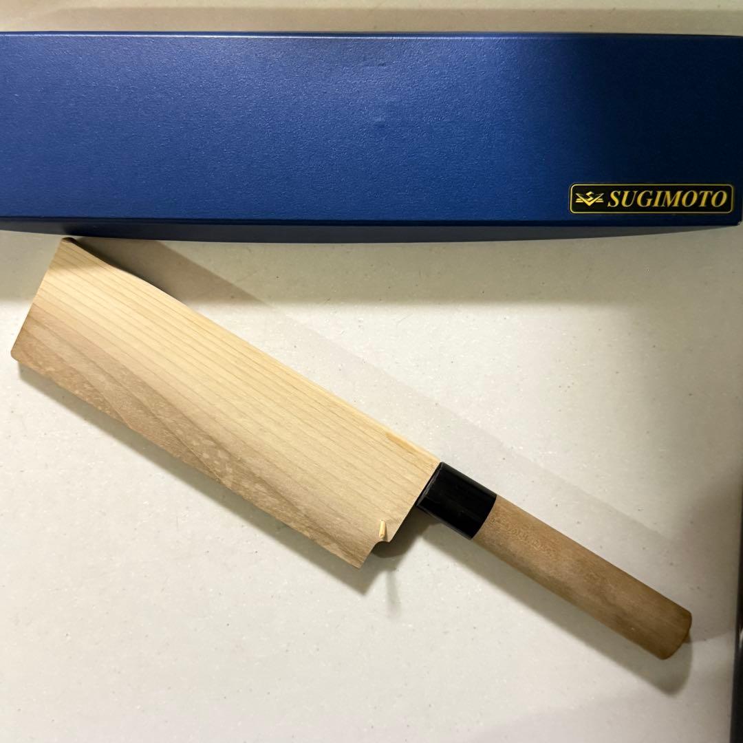 東京杉本 菜切包丁 木製ケース＋砥石付き